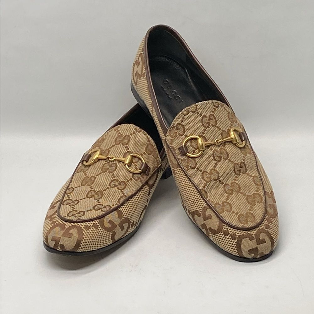 Gucci Jordaan Supreme Canvas Horsebit Loafer size 36.5 - Picture 5 of 13